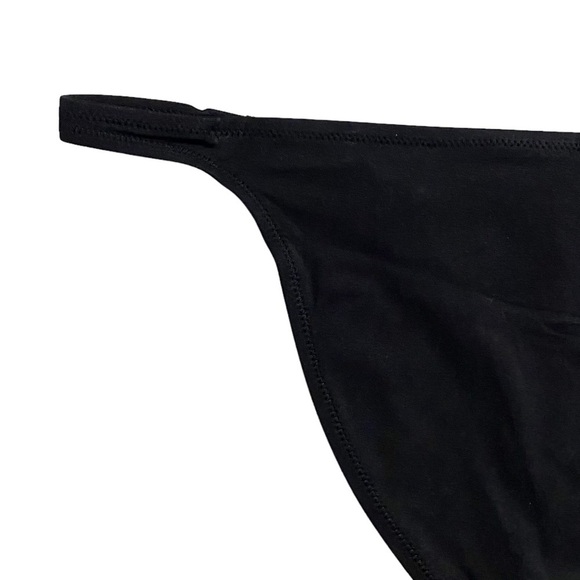 L'Agent by Agent Provocateur Taniia Black Bikini Bottoms Gold Side Accent XL - Picture 10 of 15